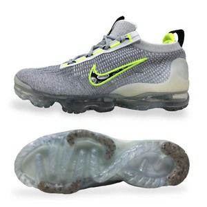 Nike Air Vapormax 2021 FK 'Logo Pack' Mens Running Shoes Grey/Volt DH4085 001